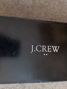 J. Crew Black and White Branded Shoe Box